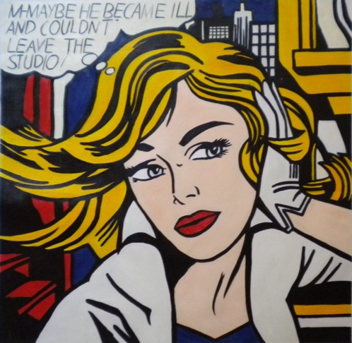 store falso d'autore M-maybe di Roy Lichtenstein